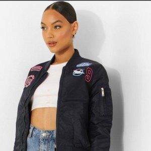Varsity Bomber Jacket (Navy)